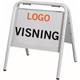 9413959 326084 Visningsskilt Exposign A3 hvit, liggende Med dekkplast